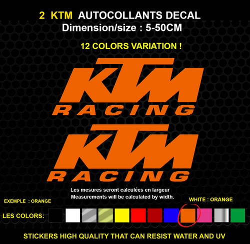 Ktm racing sticker genuine - racing,