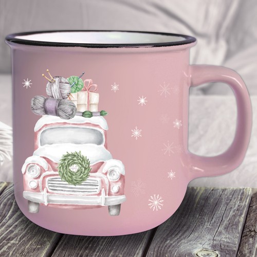 Tasse jumbo vintage rose avec - jumbo,