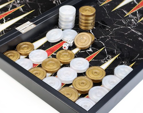 Plastique backgammon jetons - plastique,