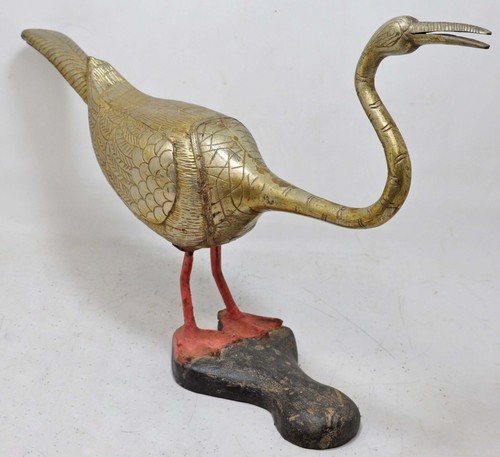 Antique bois grue oiseau - antique,