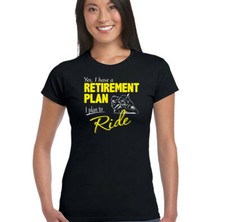 Moto Retraite Plan Femmes Drôle Moto T-Shirt Indien Vélo Casque