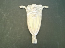 DECORATION EN BRONZE ARGENTE MOULE ART DECO POUR MEUBLE LAMPE APPLIQUE