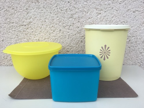 Anciennes boîtes tupperware - anciennes,