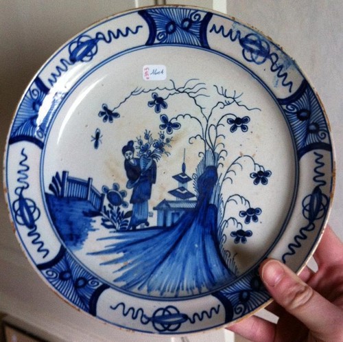 Belle assiette faience delft - assiette,