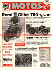 MOTOS D'HIER  18 René GILLET 750 G1 PEUGEOT 350 P135 NOUGIER 500/4 Gireaud Nîmes