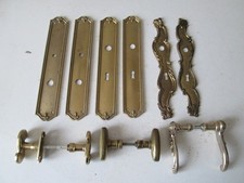 plaques de propretée anciennes poignées porte bronze laiton