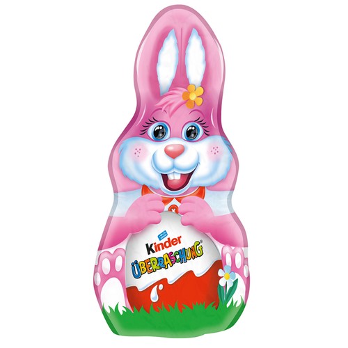 Lapin chocolat kinder rose - en,