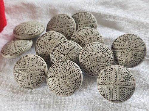 Lot boutons gris pied - lot, 12