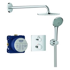 Système de douche encastré Grohe Grohtherm avec Rainshower Cosmopolitan 210,