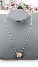 Collier blanc pendentif - collier,