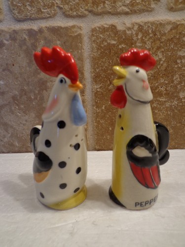 Vintage salt pepper shakers - salt,