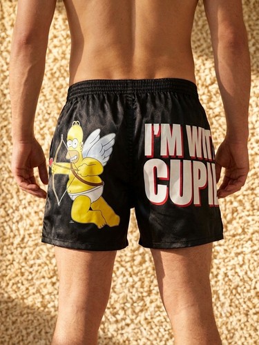 Short satin homer - short, simpson