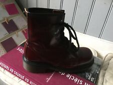 bottines DOC MARTENS  cuir bordeaux  .T 37,5 ( V/Y)
