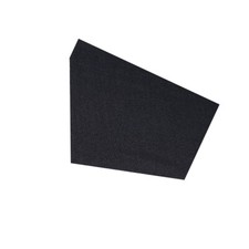 Tissu acoustique CLT.30.106 1400 x 700 mm noir 4CARMEDIA