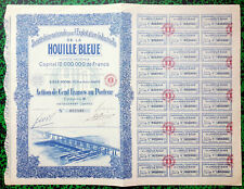 France & Europe - Beau Déco Secteur Production d'Electricité Marémotrice de 1927