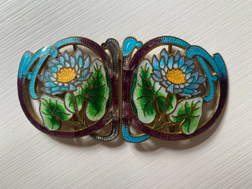 Boucle ceinture emaillee - boucle, de