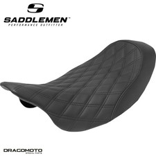 SELLE HARLEY TOURING SADDLEMEN Renegade 808-07B-002LS Solo Seat Noire Foam | ...