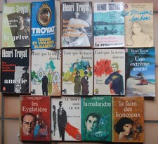 lot 14 livres   HENRI TROYAT  : les semailles et les moissons, etc ..