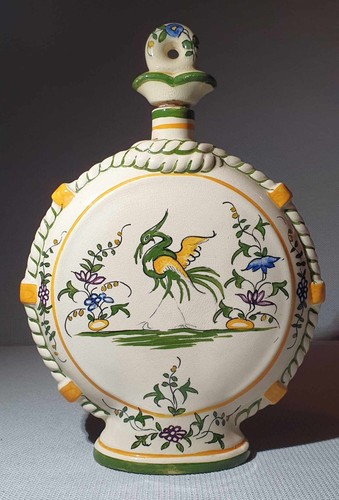 Bouteille gourde faïence - -,