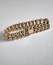 Bracelet / Gourmette Maille Américaine Plaqué Or FIX