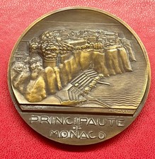 MÉDAILLE MONACO 1943 BRONZE SIGNÉ TURIN