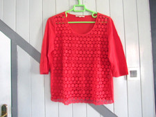 Top lin et coton corail T 2