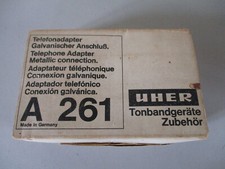 UHER A261 ADAPTATEUR TELEPHONIQUE C. GALVANIQUE   MAGNETOPHONE + BOITE+ NOTICE