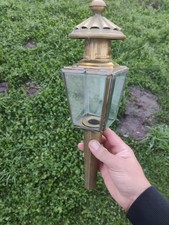 ANCIENNE LANTERNE A BOUGIE LAMPE DE CALECHE FIACRE VOITURE 