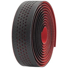 JEU DE GUIDOLINE VELO PU DIAMOND GEL ANTIDÉRAPANTE NR/ROUGE - VLT-079HD2G -