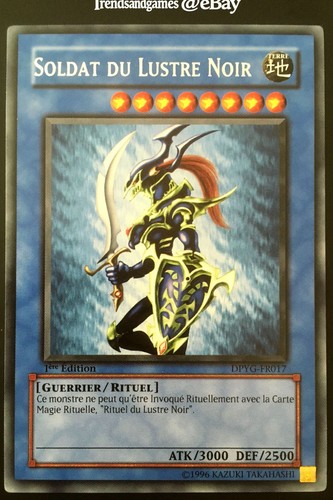Yugioh soldat lustre noir - yugioh, du
