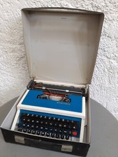 Machine à écrire  Underwood 315 Vintage Bleue Ancienne 