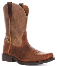 Botte Western Pour Homme Ariat Rambler À Bout Carré En Marron UK 7 - 12