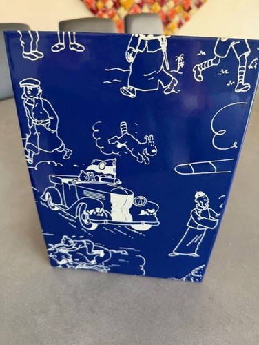Tintin serre livres émail - tintin, en