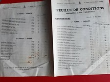 Quincaillerie LEFORESTIER PARIS Tarifs Tarauds, Filières, Alésoirs....1922