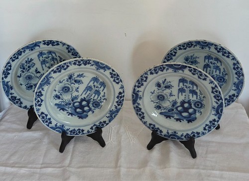 Delft série 4 assiettes - de,