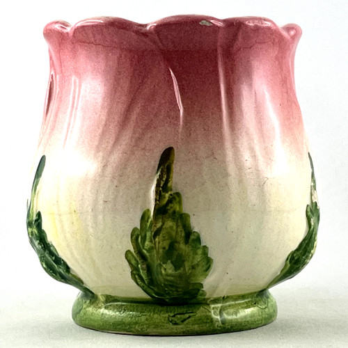 Vase fleur ancien - fleur, barbotine