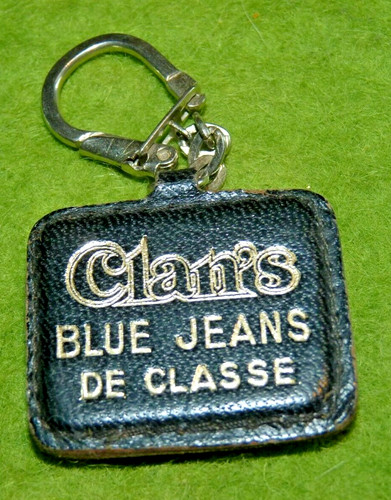 Ancien porte clés - , cuir