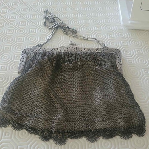 Aumoniere sac en argent - aumoniere, /