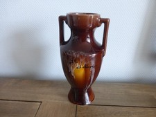 VASE AMPHORE EN FAIENCE DE