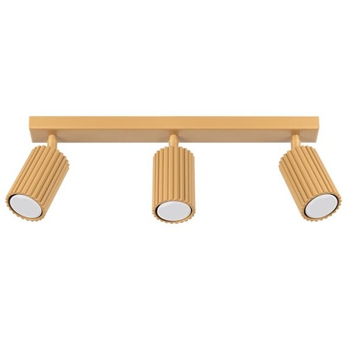 Plafonnier aluminium doré - aluminium,