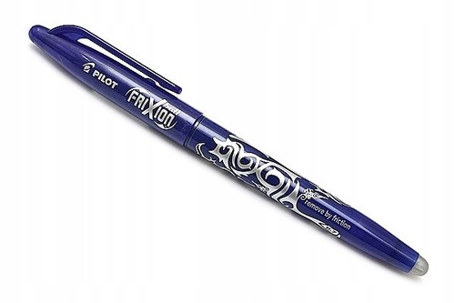 Stylo bille bleu effaçable - bleu,