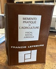 MEMENTO PRATIQUE de L’AGRICULTURE -Francis lefebvre 1973
