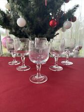 6 verres à liqueur cristal d'Arques modèle MATIGNON