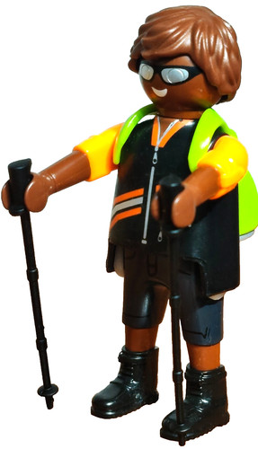 Playmobil figurine randonneur - figurine,