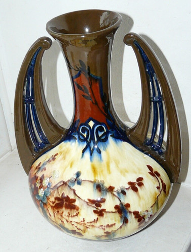 Old moranian pottery vase - pottery,
