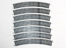 J&L JOUEF & LIMA HO, LOT DE 7 RAIL COURBE R=385mm 30°, 12V, L=21,5cm TRAIN NEUF