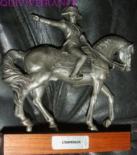 L'EMPEREUR NAPOLEON A CHEVAL à WAGRAM - ETAINS DU PRINCE