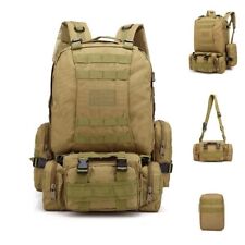 Sac à Dos Tactique Militaire Multi fonctionnel 55L Imperméable Camping Trekking