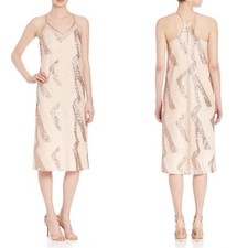 $460 ABS Nude Sequin Beaded