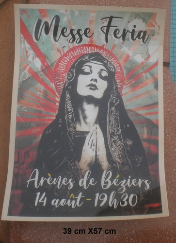 Affiche originale messe feria - affiche,